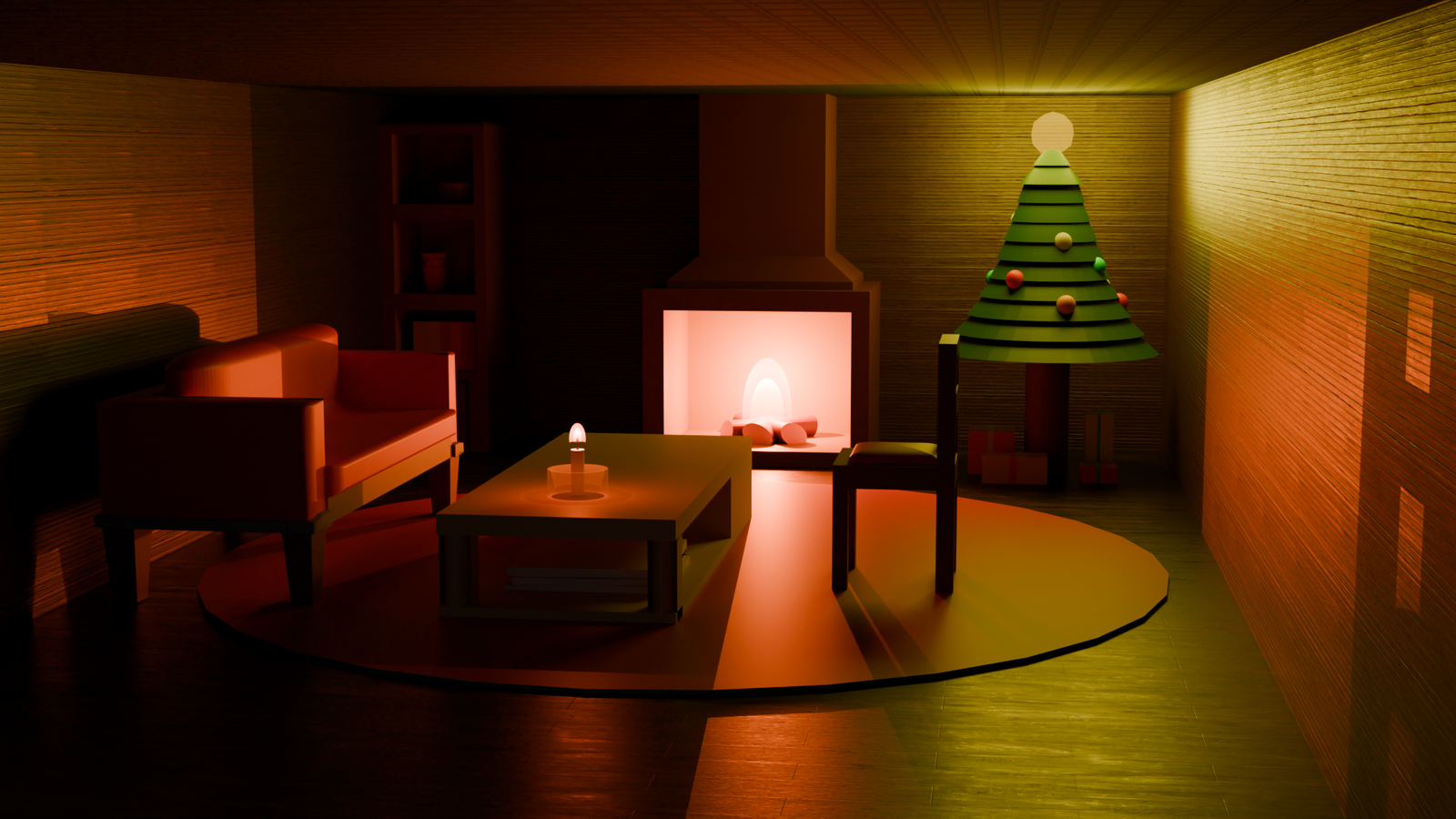 Cozy Christmas Meeting Room by Von Matthew De Guzman Rojo